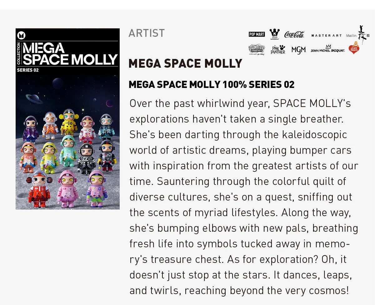 POP MART Original - MEGA Space Molly 100% Series 2, Single box
