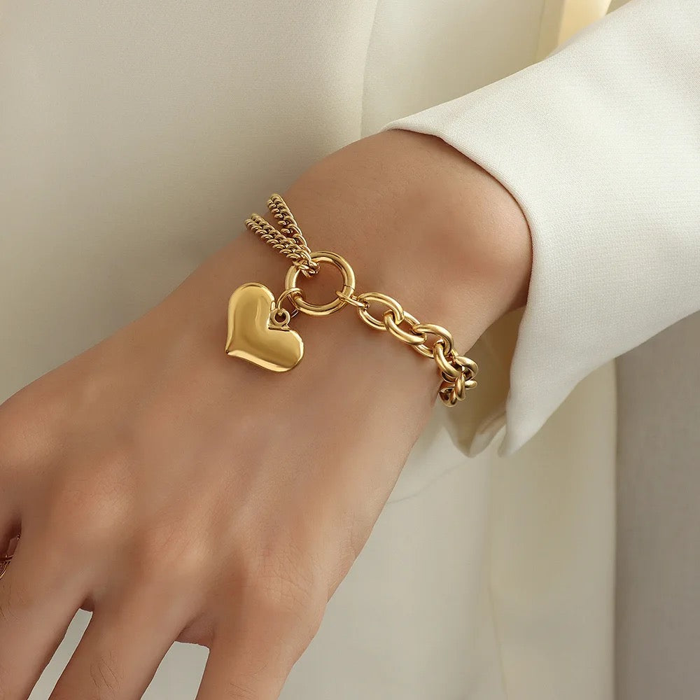 Ani Heart Charm Bracelet