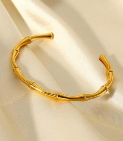 Bamboo Open Cuff Bracelet