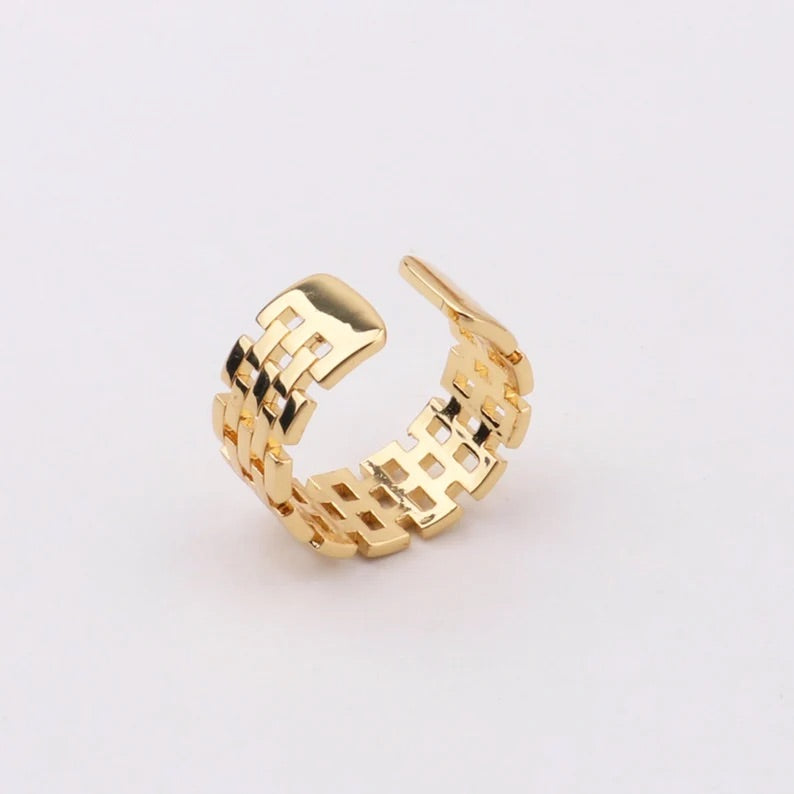 Link Chain Band Ring