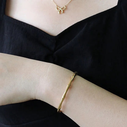 Bamboo Open Cuff Bracelet