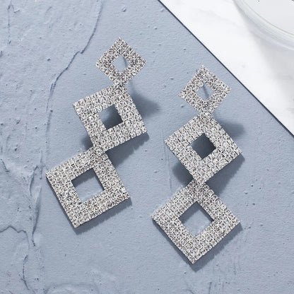 Aurora Rhinestone Drop Earrings