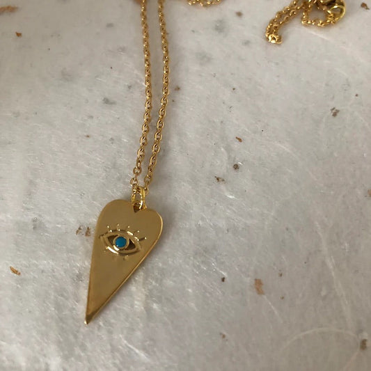 Planchette Evil Eye Necklace