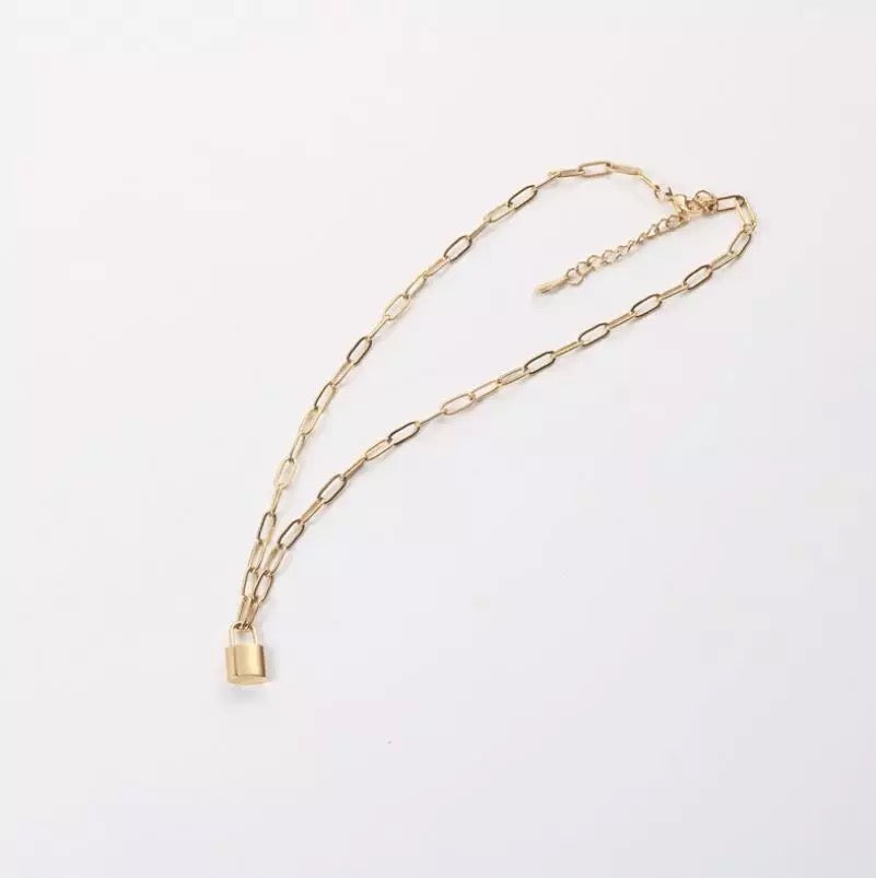 Classic Paper Clip Lock Necklace